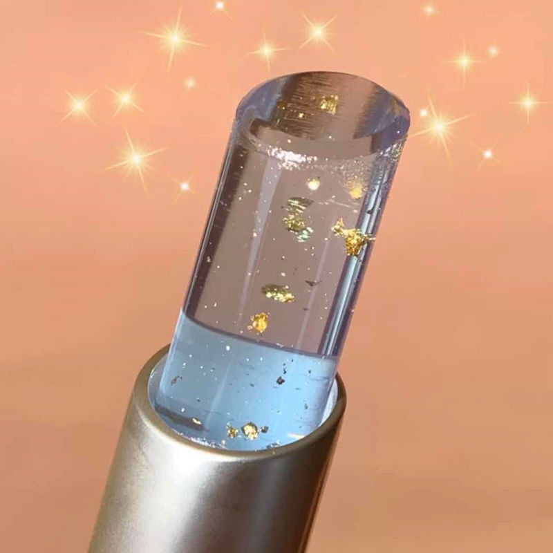 NEW Lip Balm Color Changing Moisturizing Gold Foil Lip Gloss Natural