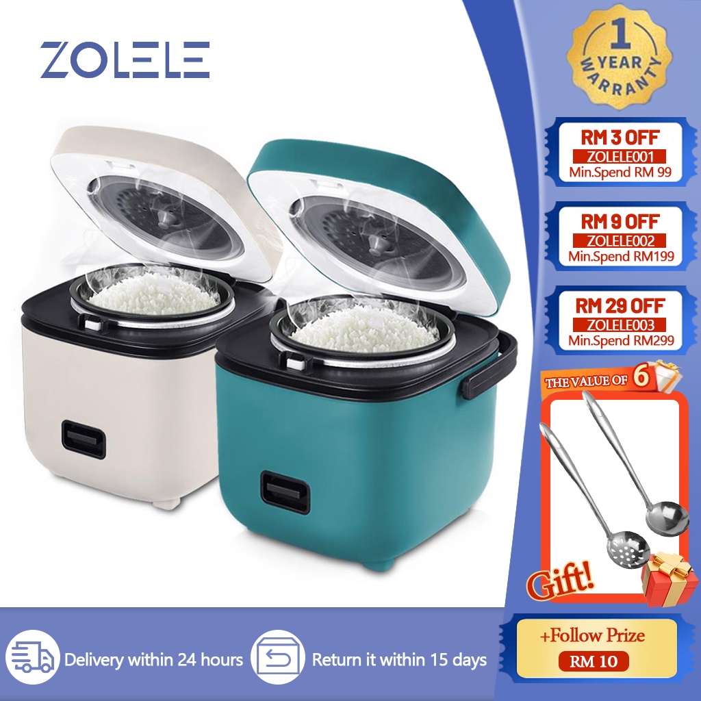 (1 Year Warranty) Zolele Rice Cooker OneButton Fast Cooking