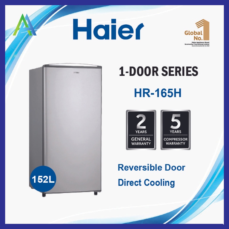 HAIER 2 Years Warranty 158L Single Door Refrigerator Peti Sejuk 1 Pintu