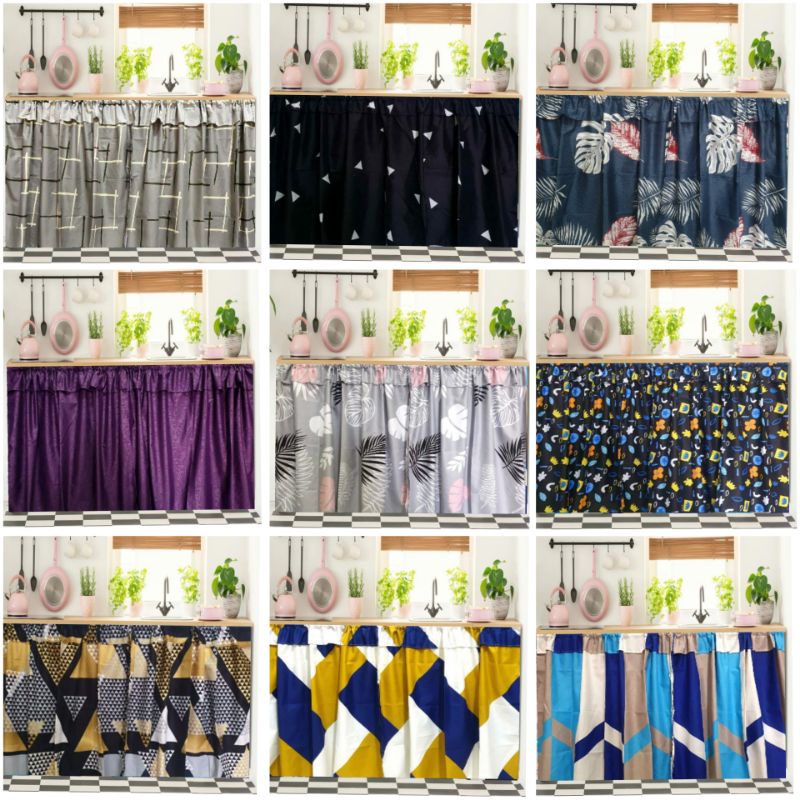 Langsir Tabletop / Langsir Dapur / Langsir Singki Shopee Malaysia