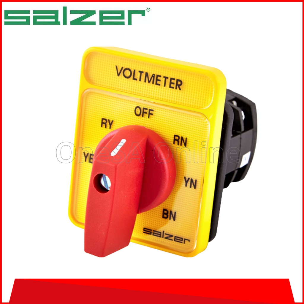 SALZER VOLTMETER SELECTOR SWITCH, BRYBRYOFFRNYNBN 16A