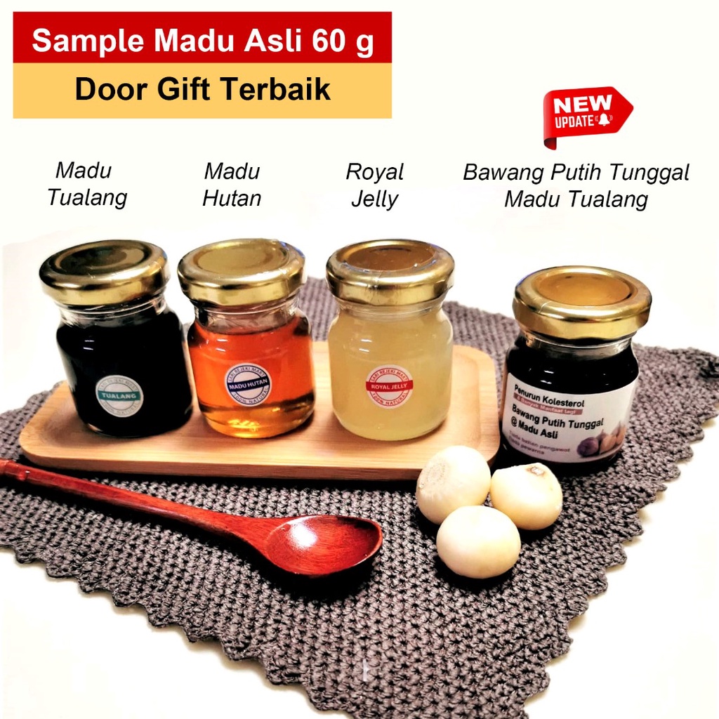 CERTIFICATE Madu Asli Tualang/Kelulut/Madu Hutan/Royal jelly/Madu Bawang UKM Certificate- trial 60 gram / pack percubaan
