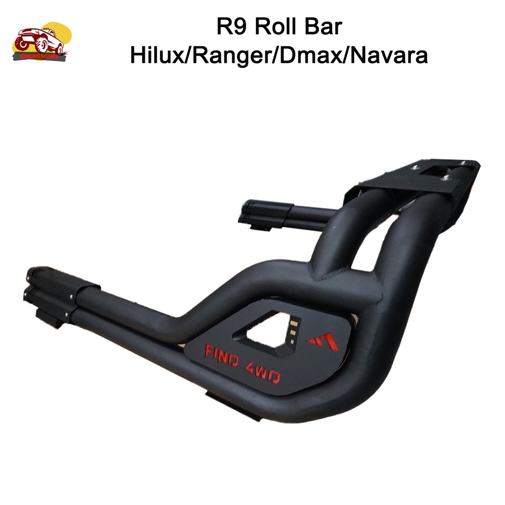Hilux Navara Ranger Dmax Roll bar R9 with reverse light & brake light ...