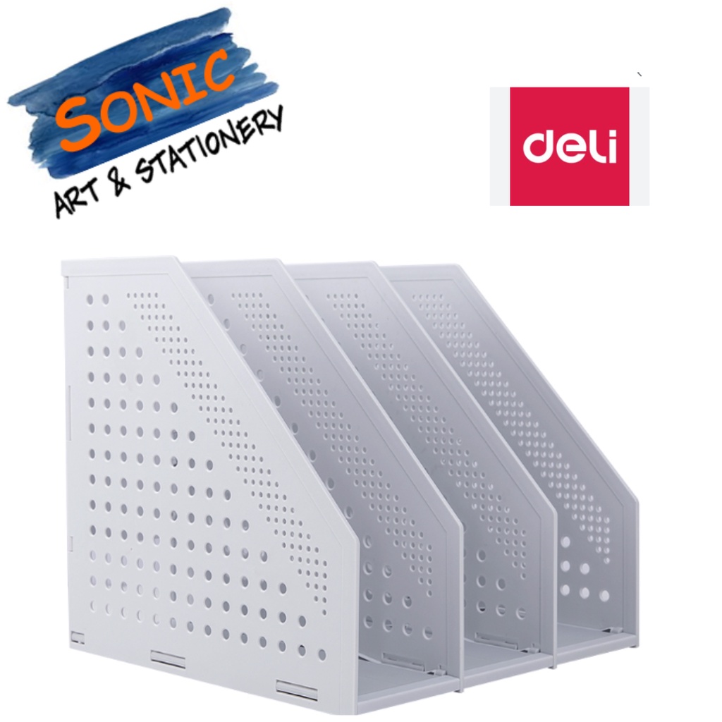 READY STOCK / DELI ADJUSTABLE FILE RACK / OFFICE FOLDABLE FILE RACK