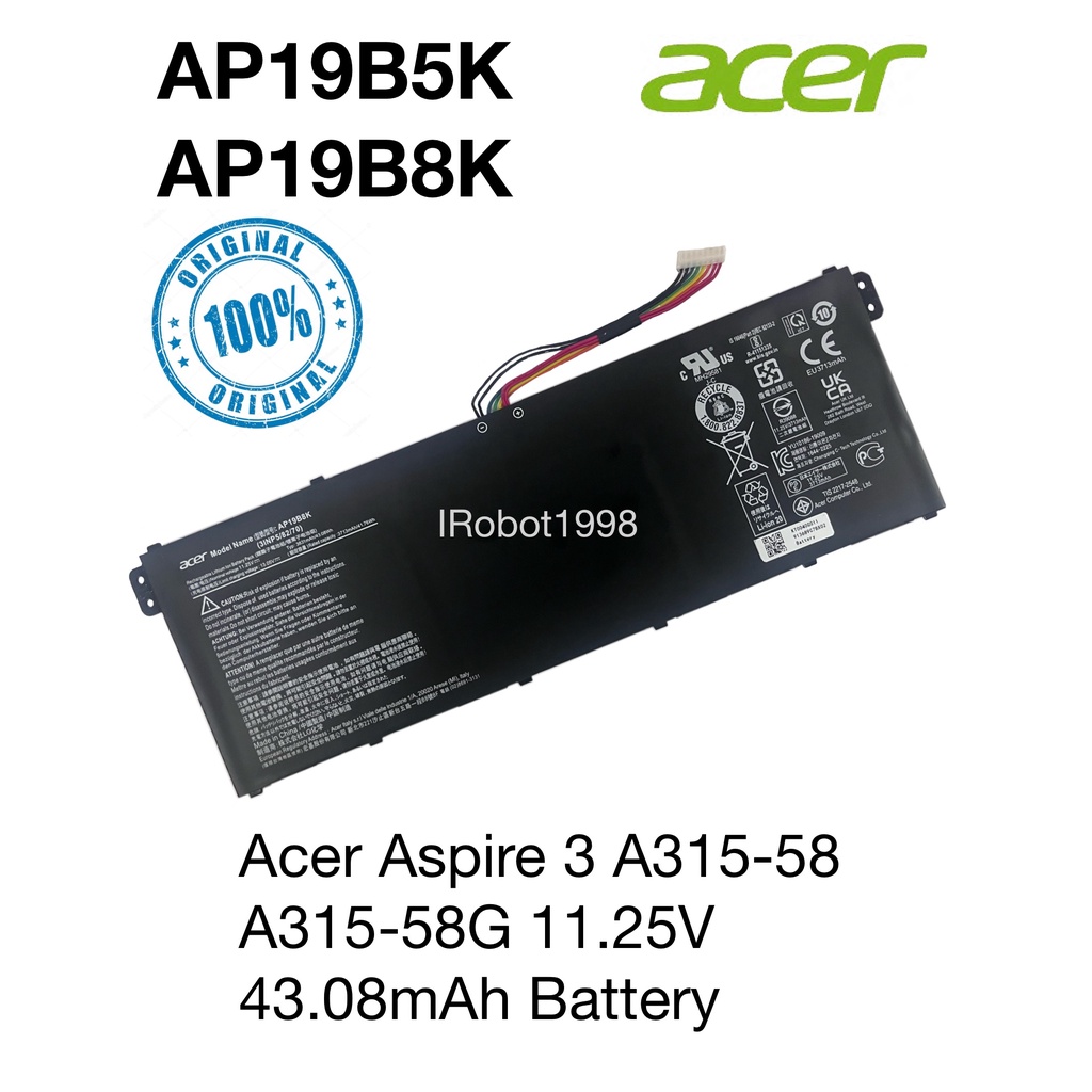 Acer ap19b8k аккумулятор