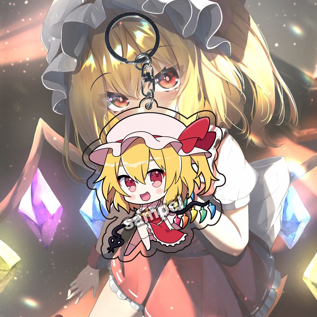 GANTUNGAN Touhou Project flandre scarlet 02 Anime Keychain - Key Chain - Souvenir - Anime