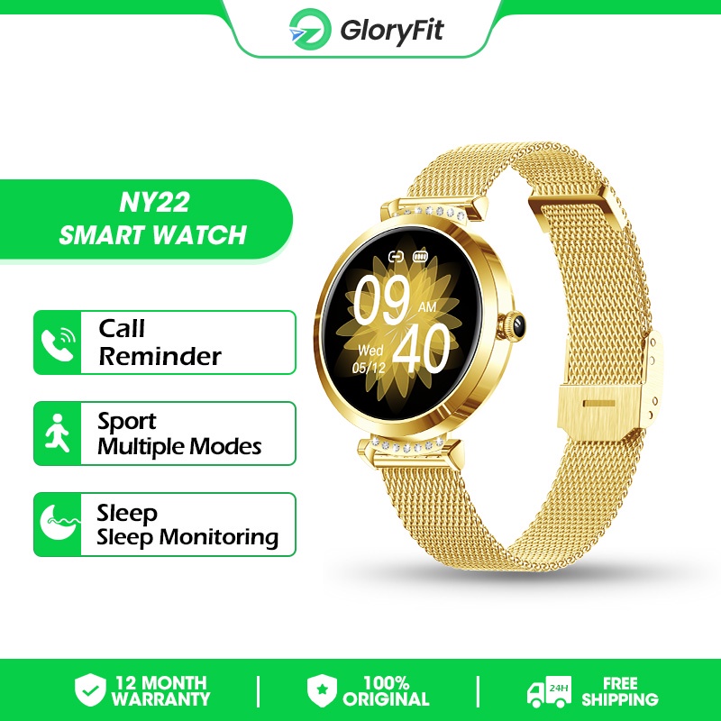 GloryFit 2022 Color Screen Women Men Full Touch Fitness Tracker Blood