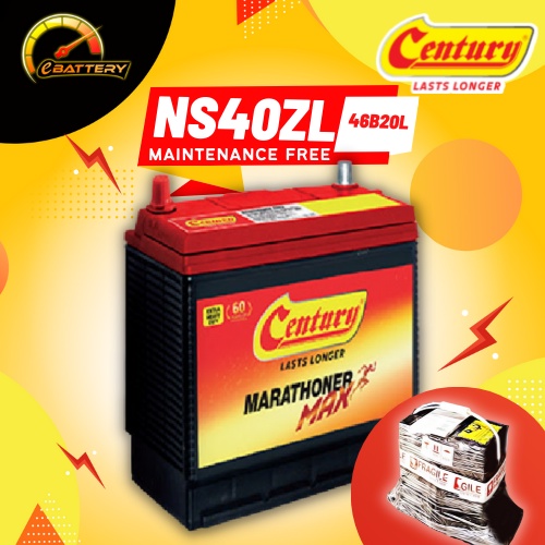NS40ZL CENTURY MAX Car battery Bateri kereta Perodua Myvi Alza City