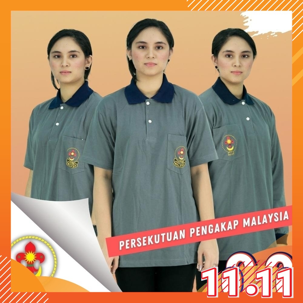 CY 2907 SCHOOL UNIFORM T.SHIRT SCOUT PENGAKAP