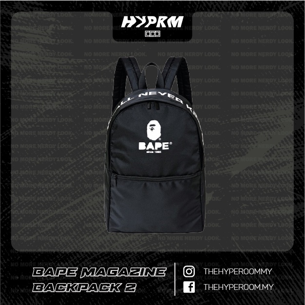 BAPE Magazine A Bathing Ape Backpack 2019 Shopee Malaysia