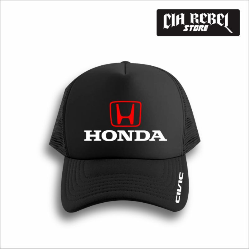Honda CIVIC Automotive LOGO Hat TRUCKER RACING Hat HONDA CIVIC CIA REBEL Shopee Malaysia