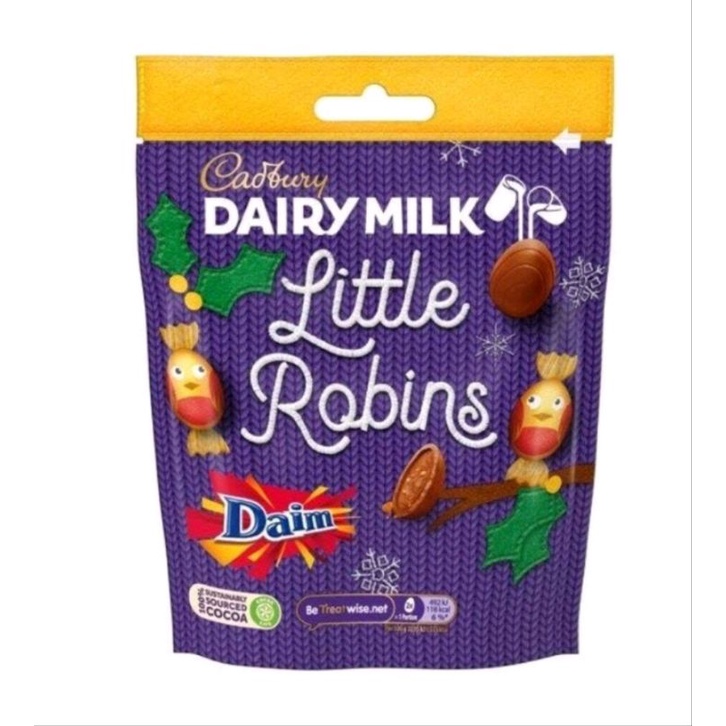 Cadbury Dairy Milk Little Robins Daim 77g Shopee Malaysia