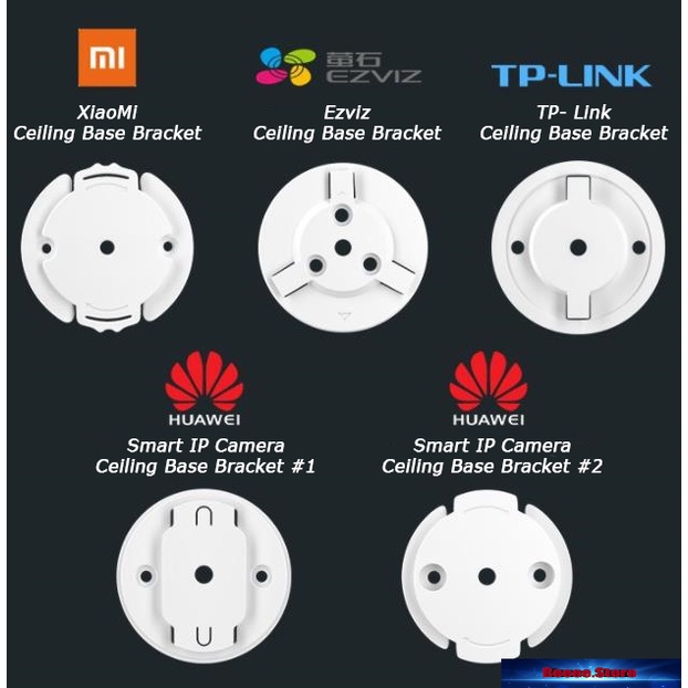 WIFI CAMERA Ceiling base Bracket for EZVIZ C6 Series , Tp-link Tapo  , Xiaomi , Huawei