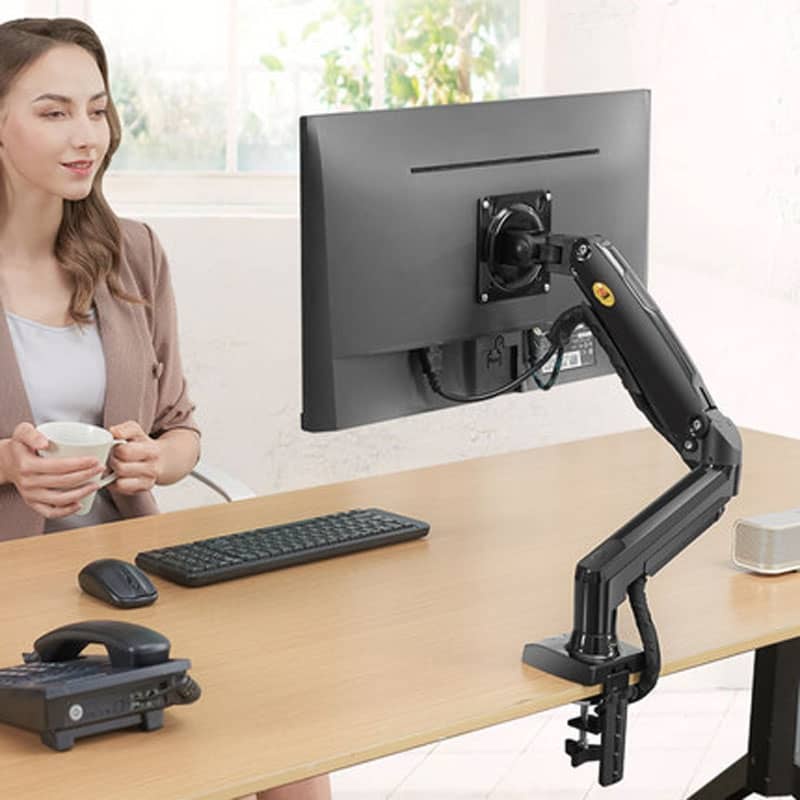 North Bayou NB F80 Desktop Monitor Arm Gas Strut Flexi Mount Adjustable