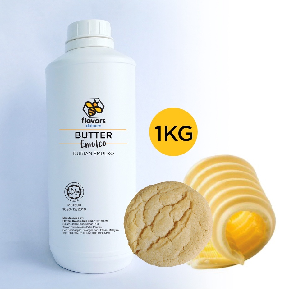 [HALAL] Flavors Food Flavouring Butter Emulco (1kg) Shopee