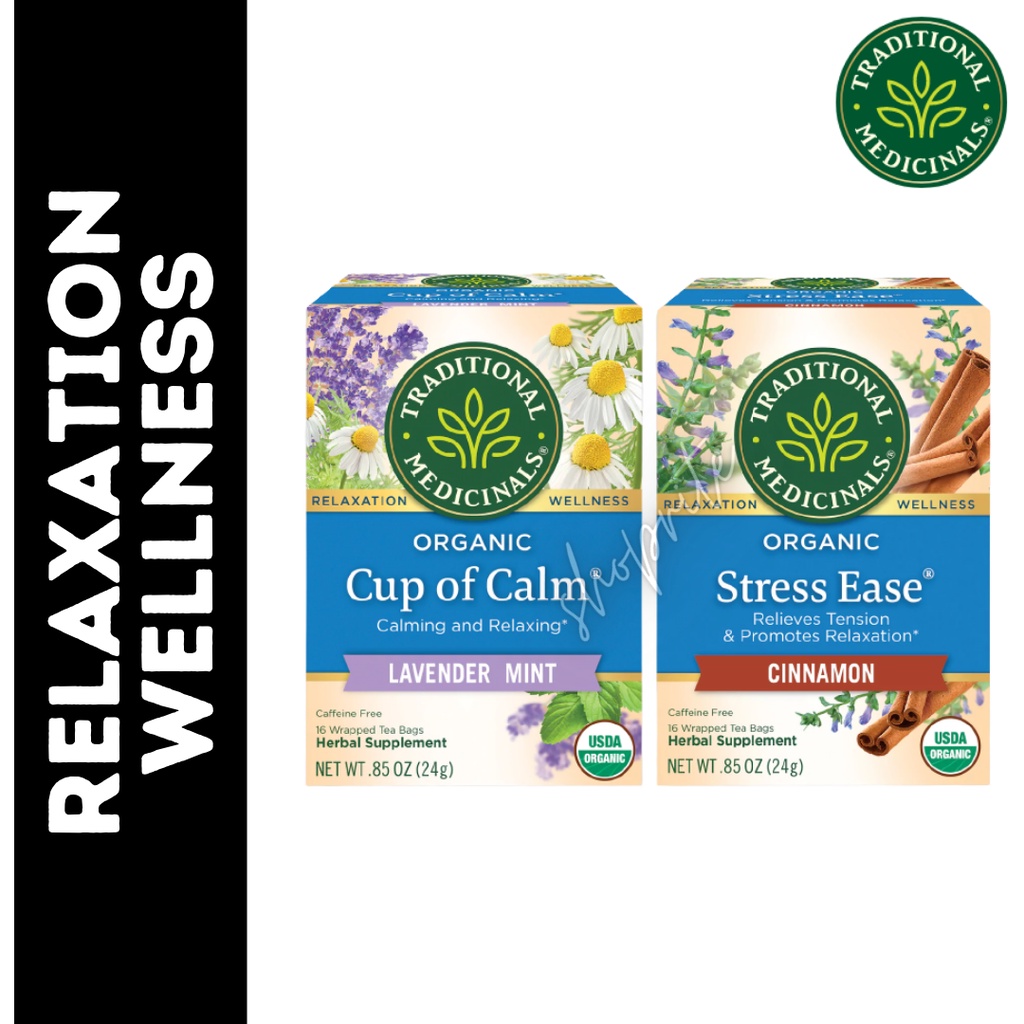 Traditional Medicinals Relaxation Wellness Organic Cup of Calm Levender