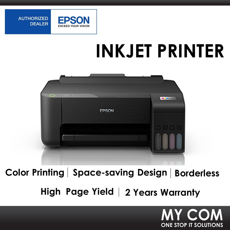 Epson Ecotank L1210 A4 Color Print 4r Borderless Ink Tank Printer With Spill Free Refilling 8106