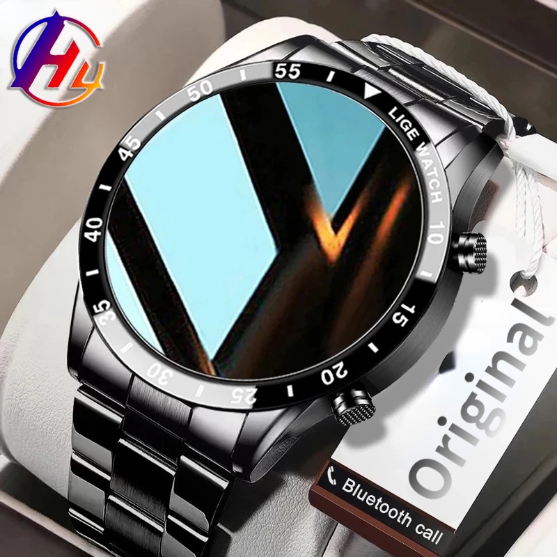 XIAOMI Full Circle Touch Screen Luxury Mens Smart Watch Waterproof Sport Fitness Watch Bluetooth Phone Smart Watch For Men