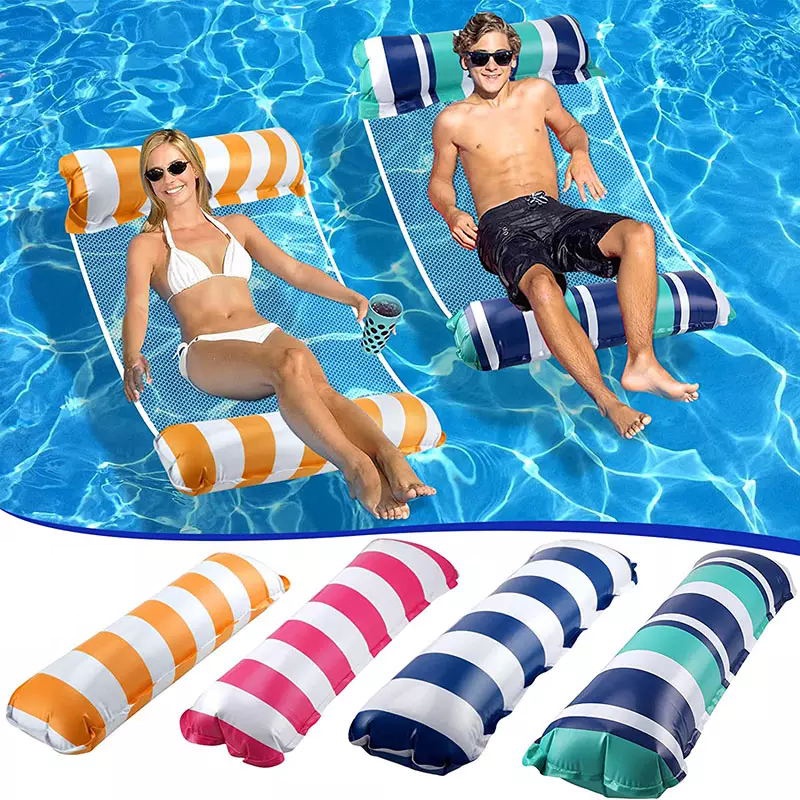 Water Hammock, Swimming Pool Float Inflatable Floating Bed Chair, Sofa