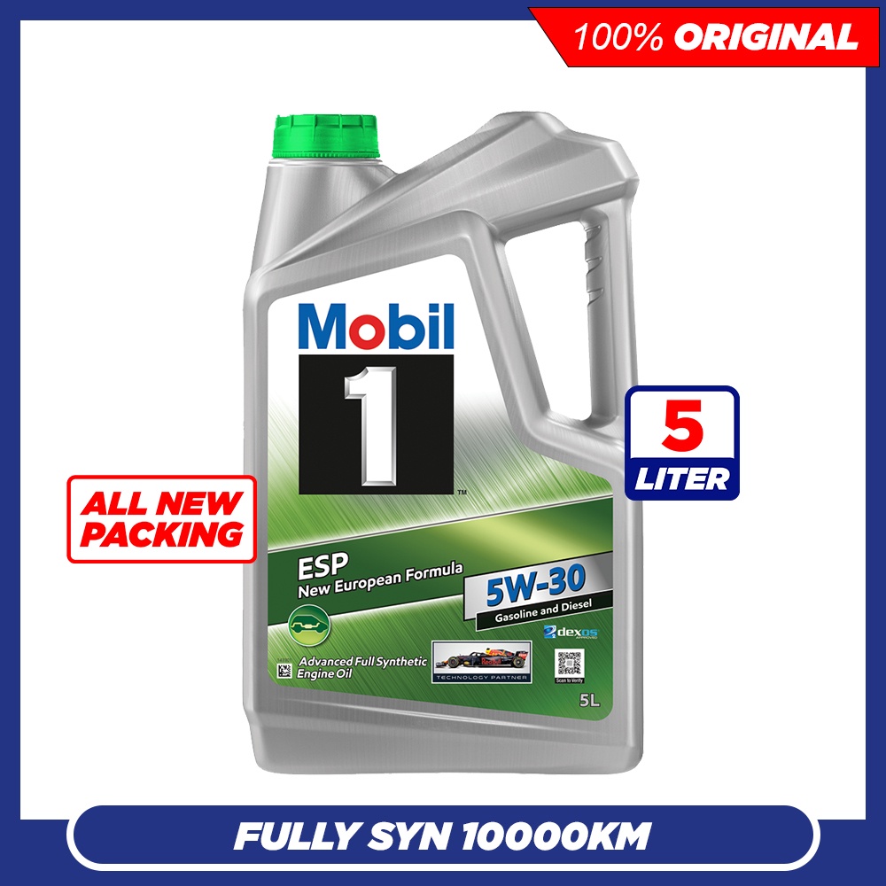 (NEW PACKING) MOBIL 1 ESP 5W30 SN C2/C3 Fully Synthetic Engine Oil (5L) Dexos 5W30 5W 30