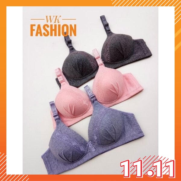 WK Women Bra Comfort Fusion Soft Bra No Wire Bra B Cup Bra/ Baju Dalam ...