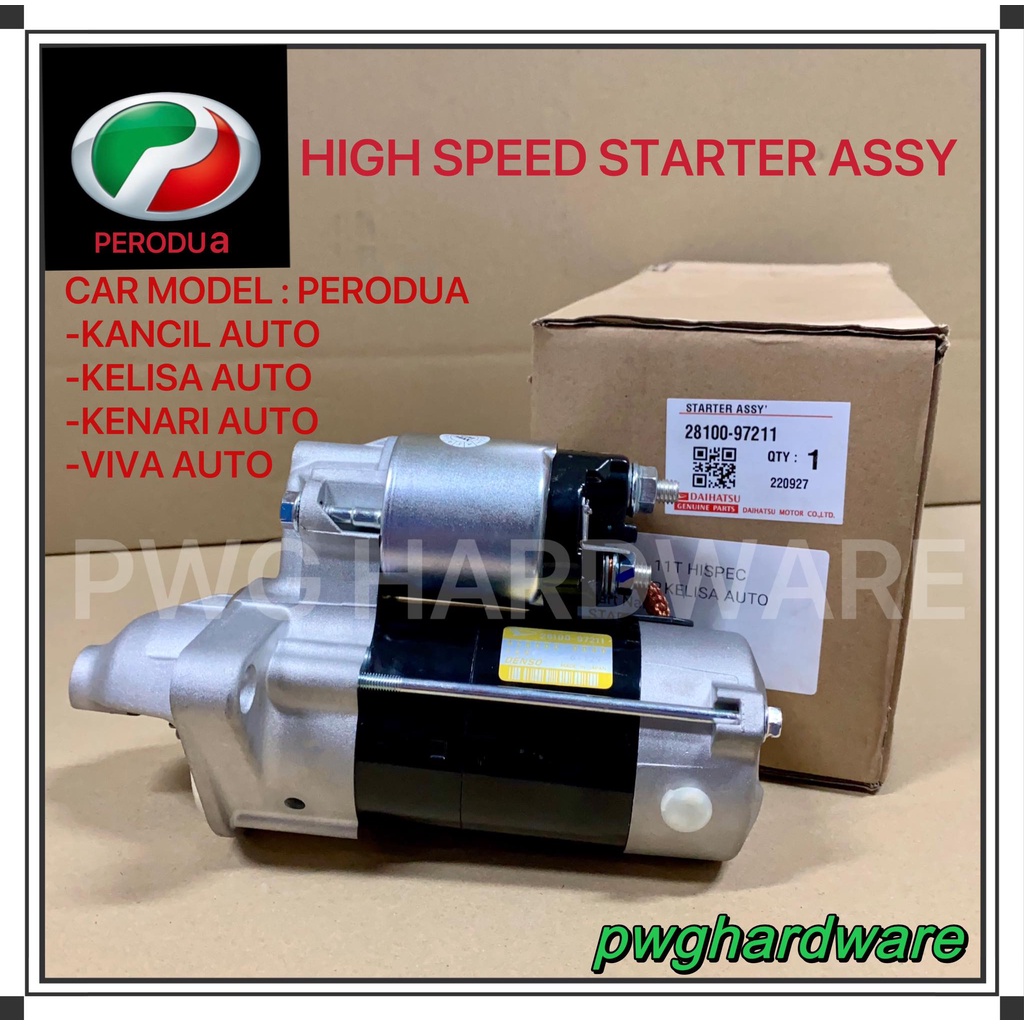 New Original Perodua Kancil Kelisa Kenari Viva Auto High Speed Starter