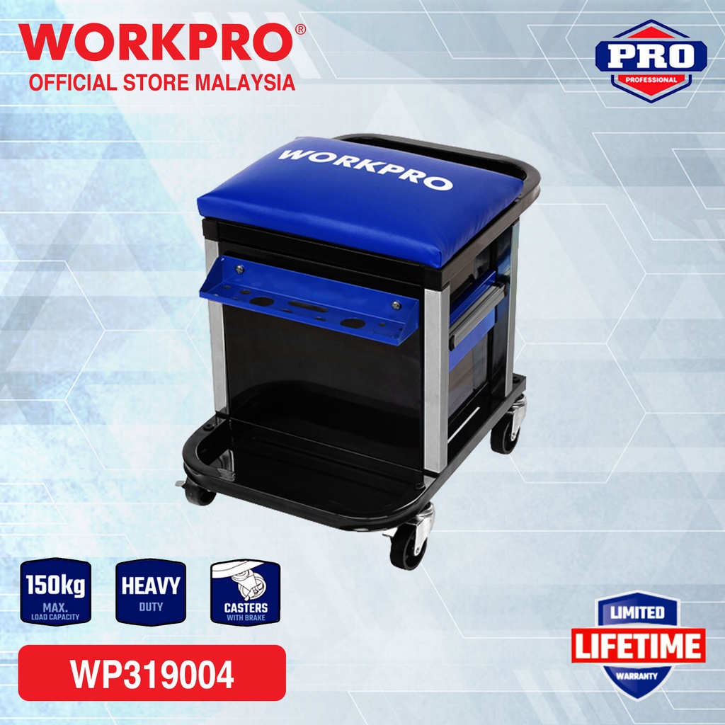 WORKPRO Creeper Seat With Drawers Shopee Malaysia