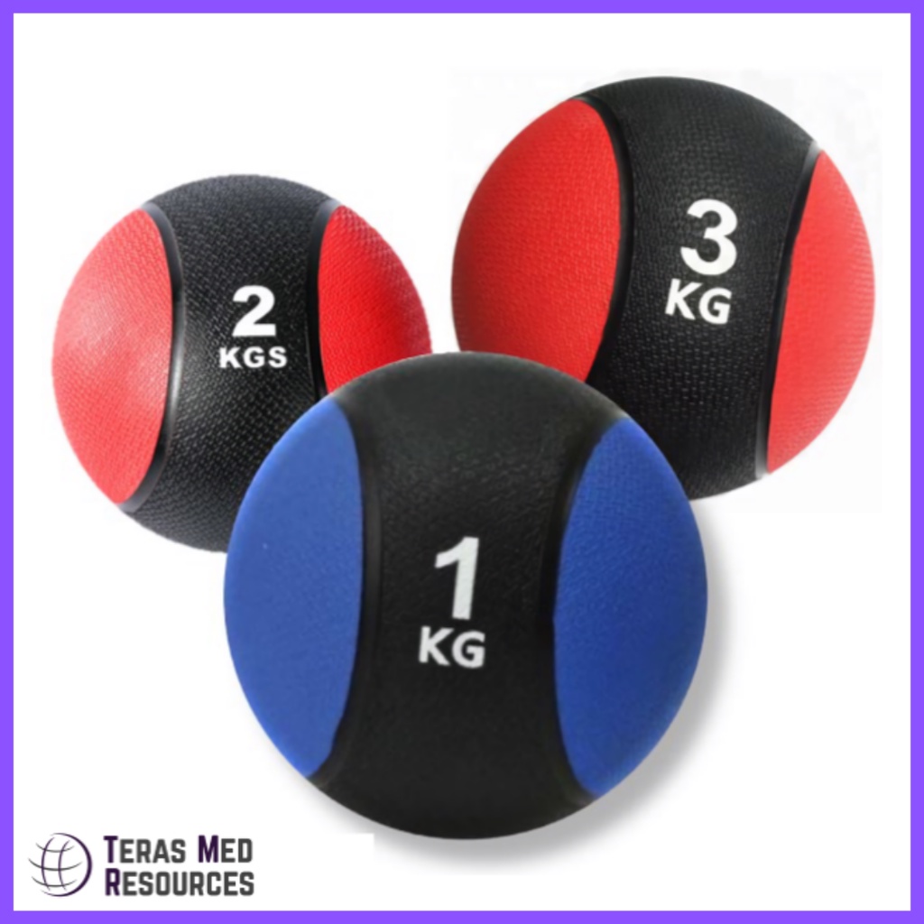 MEDICINE BALL RUBBER BOUNCING MUSCLE BALL ARM EXERCISE 1 KG / 2 KG / 3