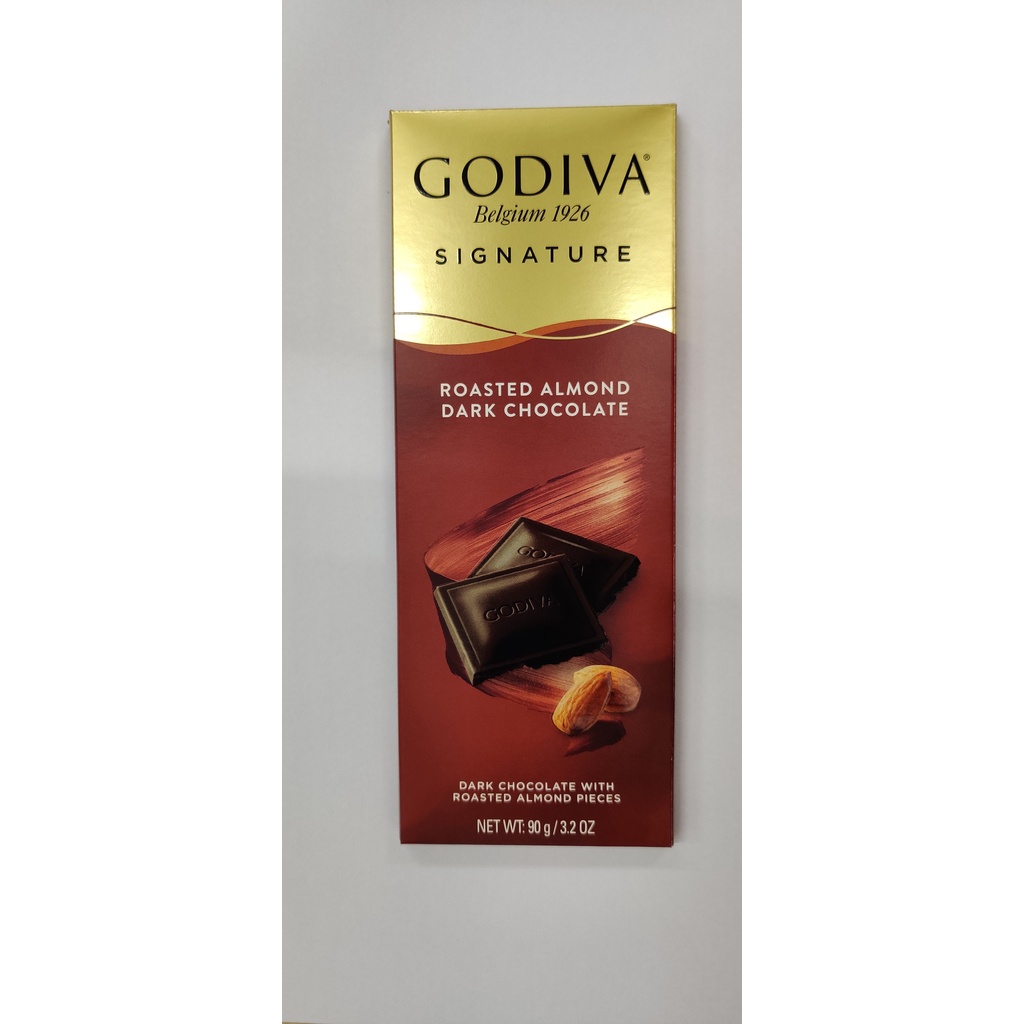 Godiva Signature Roasted Almond Dark Chocolate 90g (Made In Turkey