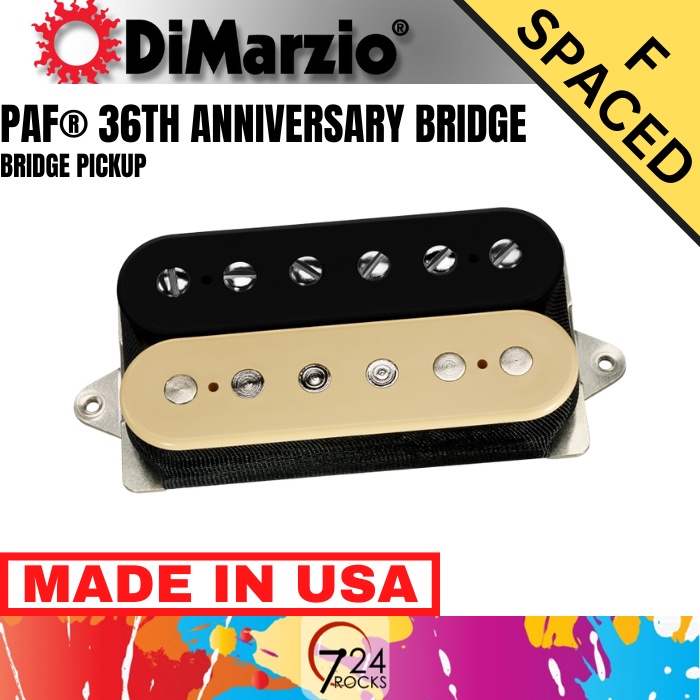 Dimarzio Pickup - Dimarzio PAF 36th Anniversary Bridge DP223 - DP223FBC ...