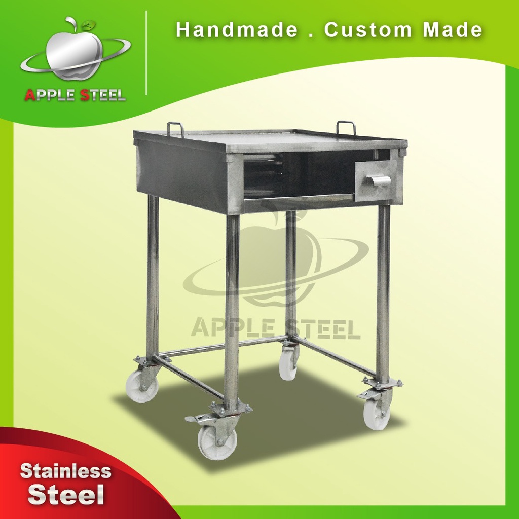 Stainless Steel Fried Hot Plate Table/ Handmade Meja Kaunter Goreng Makanan /Stainless Steel Fry