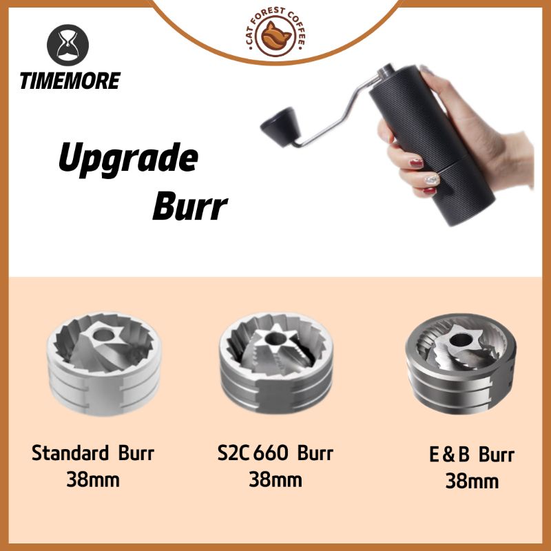 TIMEMORE Upgrade Burrs or Replace for C3/ C2 Grinder Standard Burr