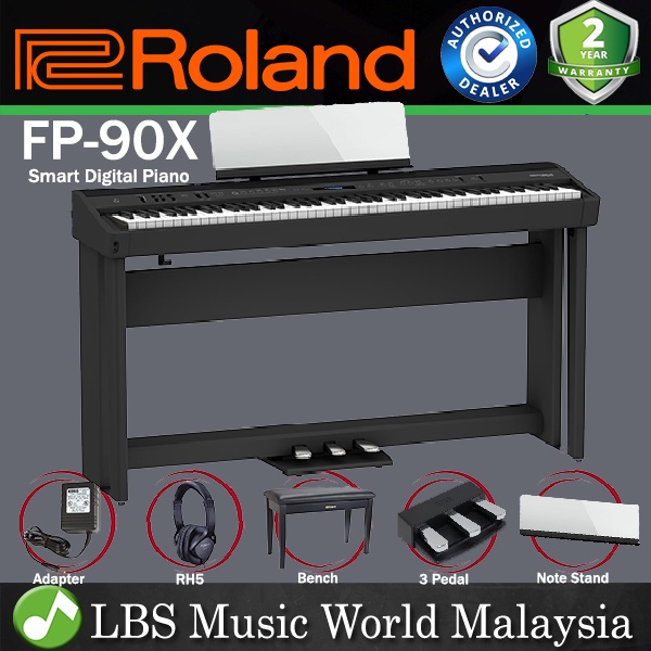 Roland FP90X 88 Keys Digital Piano Bluetooth Weighted Keyboard Full