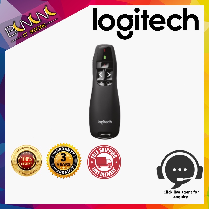 Logitech R400 Laser Presentation Remote 910001361 Shopee Malaysia