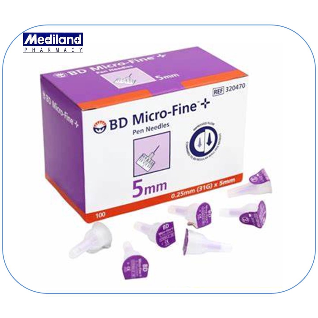 BD MicroFine Pen Needles 5mm 100's (exp01/2024) Insulin Needle