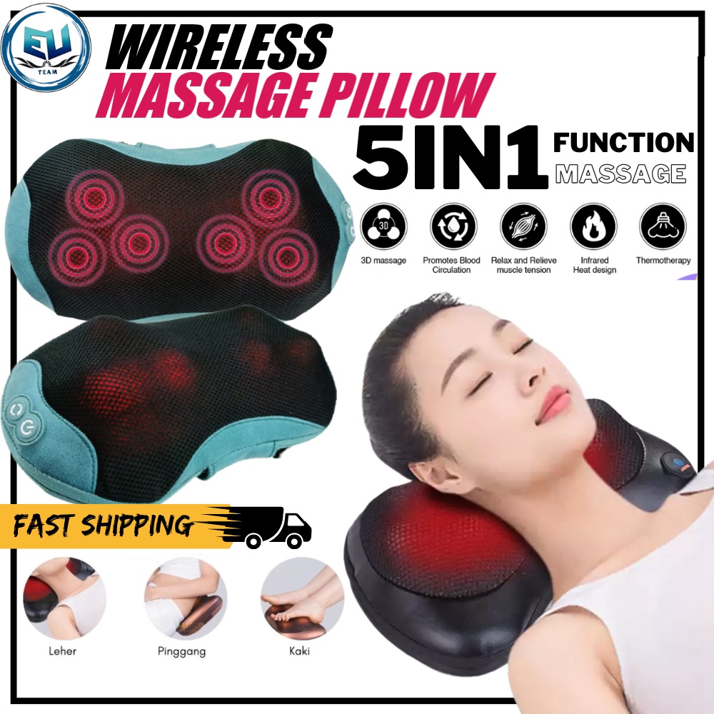 KESSLER WIRELESS MASSAGE stimulator JAPAN Cervical Mini Portable Electric Neck Back LEG MASSAGER Perangsang URUTAN URUT