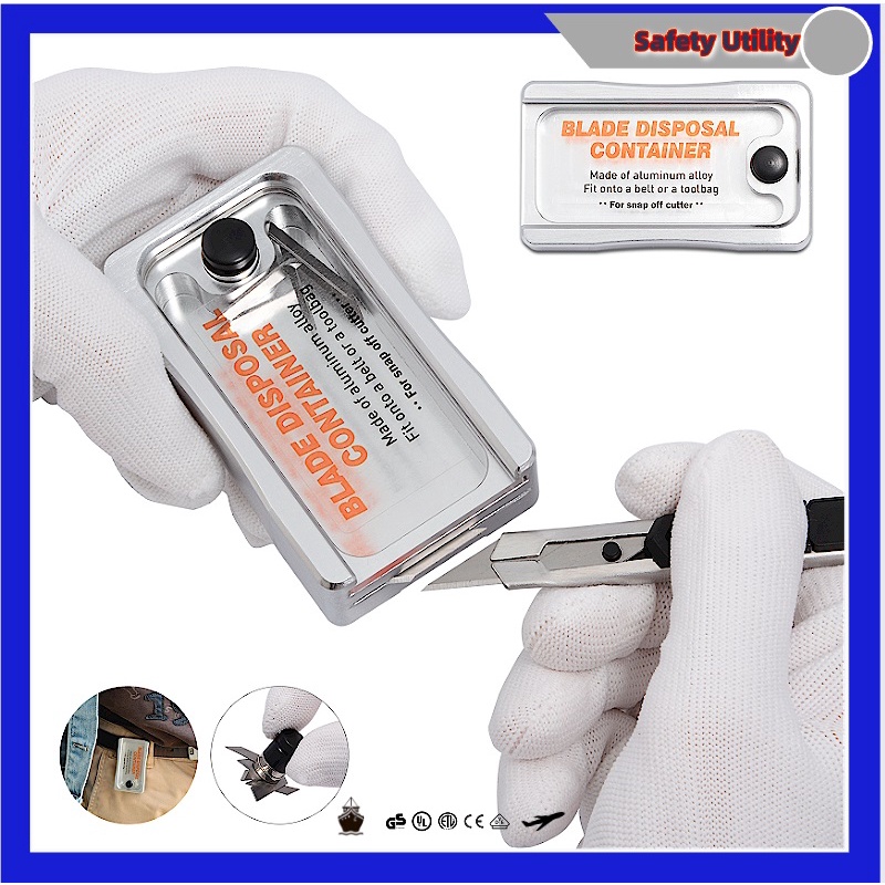 BDCN044 (Direct Factory) Utility Cutter Used Blade Disposal Case Art Knife Blades Snap Off