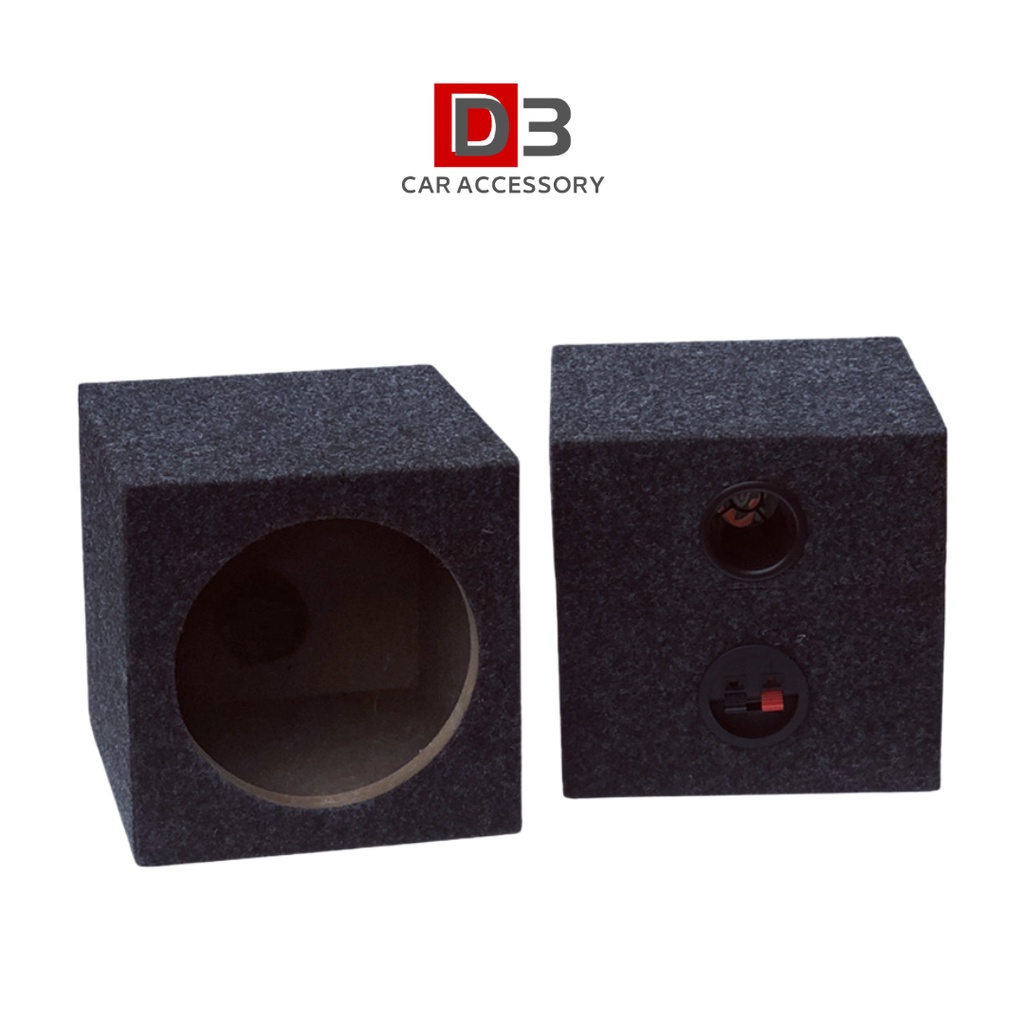 6.5Inch Speaker Square Wooden Box Car Audio Modification Household