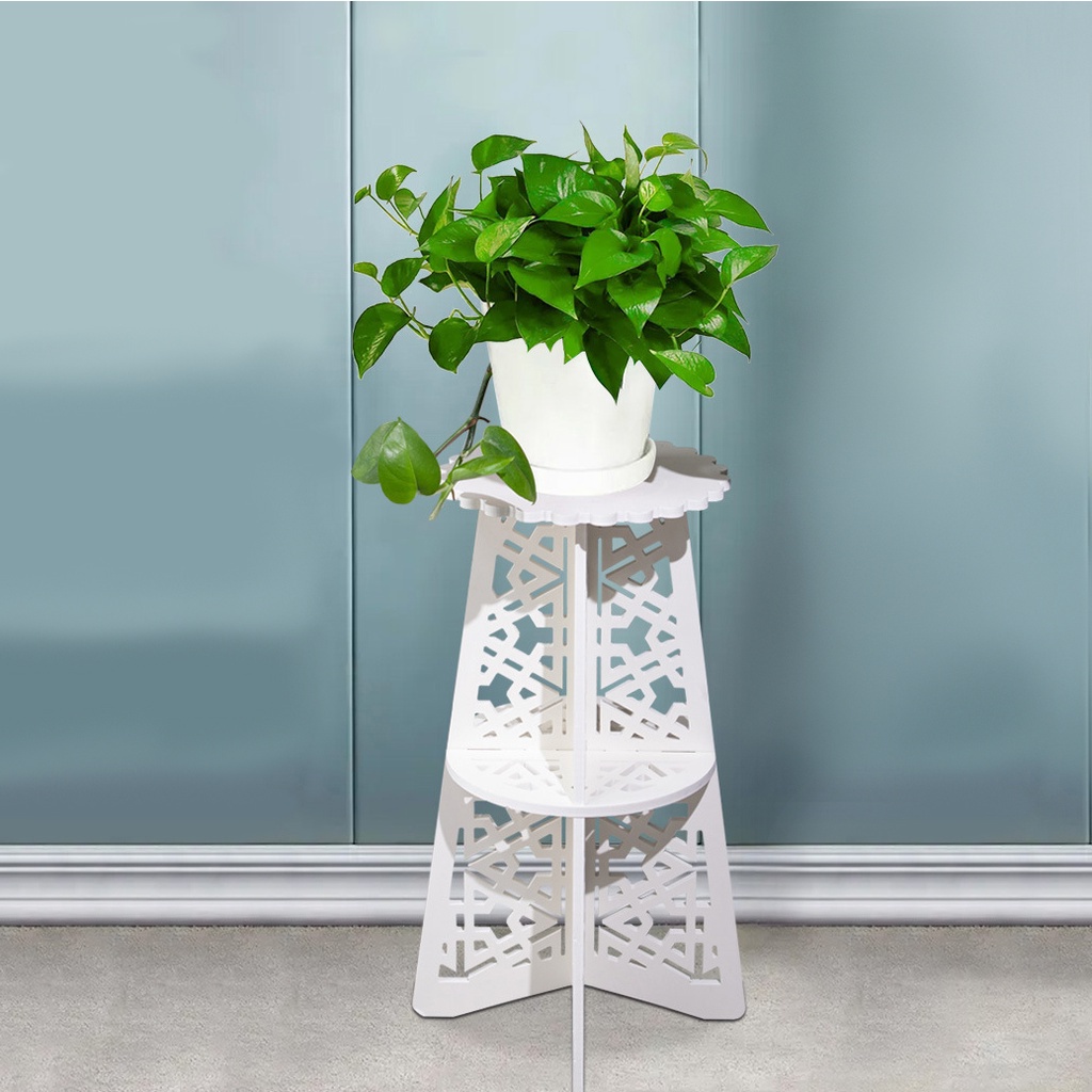 Flower carved storage rack bathroom shampoo rack living room plant rack ...