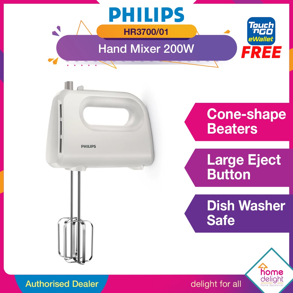Philips Hand Mixer 200W [ HR3700 /01 ] Shopee Malaysia