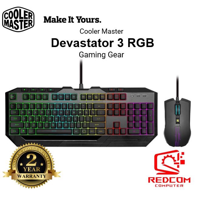 Cooler Master Devastator 3 RGB Keyboard & Mouse Combo Shopee Malaysia