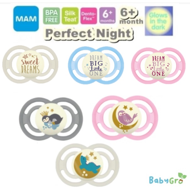 MAM Perfect Night Pacifier 6+ Months ( Single Pack ) | Shopee Malaysia