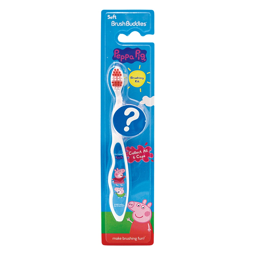 Peppa pig Brush Cover Toothbrush (Soft Bristles/Suitable For 5 Years