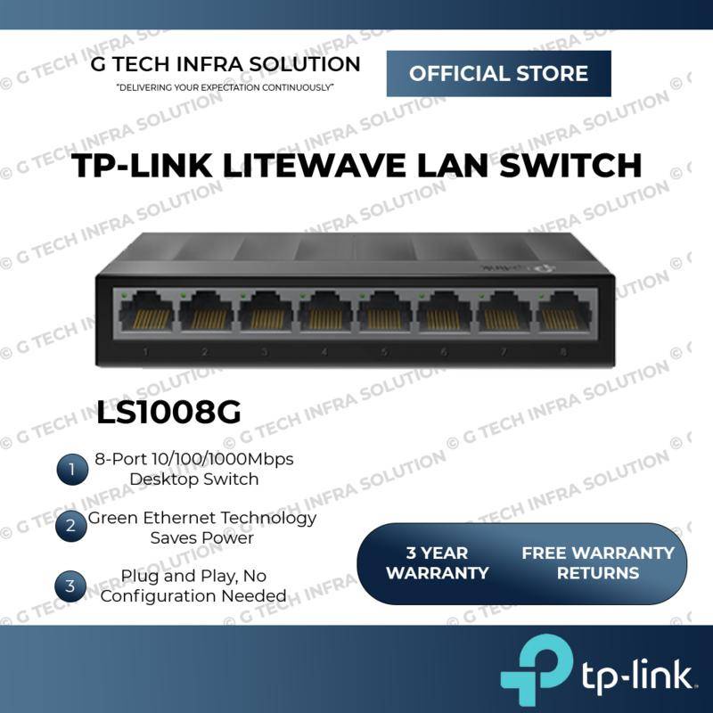 Tp Link Litewave Lan Switch Ls1008gls1005g 85 Port Gigabit 101001000mbps Desktop Network 5222