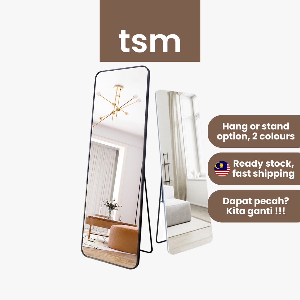 TSM Cermin Panjang Full Length Mirror Floor Standing Mirror Full Body