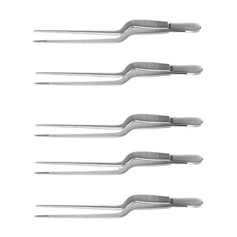 Lucae Bayont Ear Pick Dressing Tweezer Forcep Serrated Stainless Steel Medical Dental Use