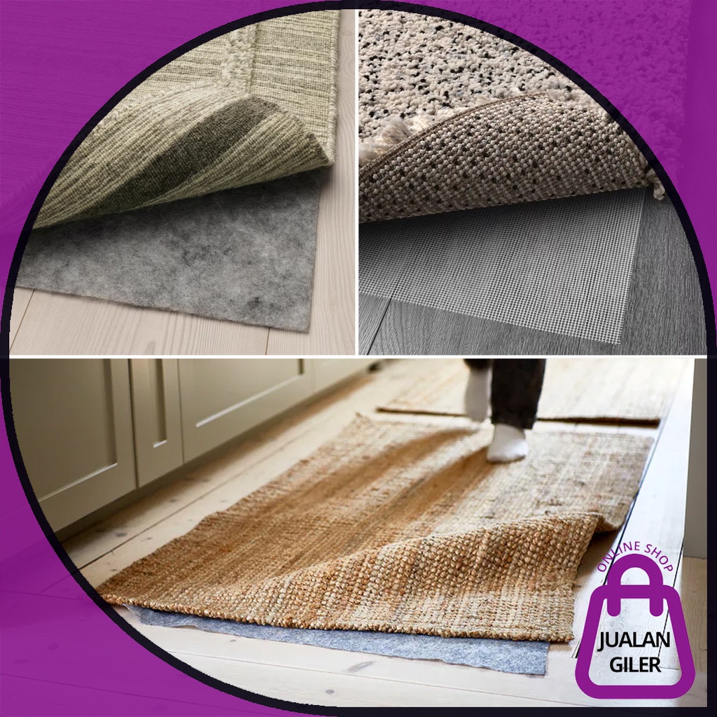 IKEA RUG UNDERLAY STOPP FILT RUG WITH ANTISLIP RUG PELAPIK BAWAH ANTI