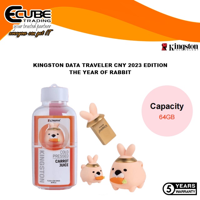 *READY STOCK* KINGSTON 2023 CNY LIMITED EDITION RABBIT 64GB USB FLASH