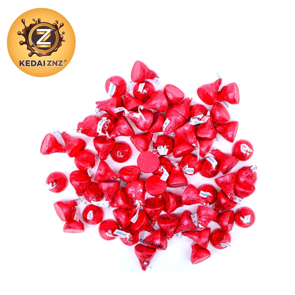 Chocolate HERSHEY'S Kisses Dark Chocolate 1 Piece Coklat