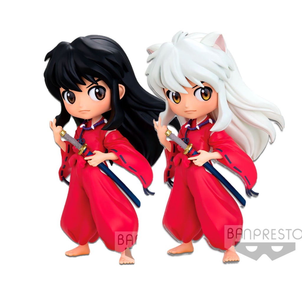 Banpresto INUYASHA Q POSKET INUYASHA Figure (Ver.A & B) Q InuYasha ...